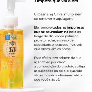 Gokujyun Oil Cleasing - Óleo Removedor de Maquiagem com Ácido Hialurônico 200ml, Hada Labo